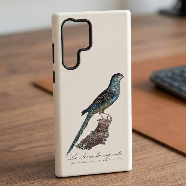 Funda Para Samsung Galaxy La Perruche ingambe (Ground Parrot or Swamp Parrot, Pezoporus Wallicus. Case)