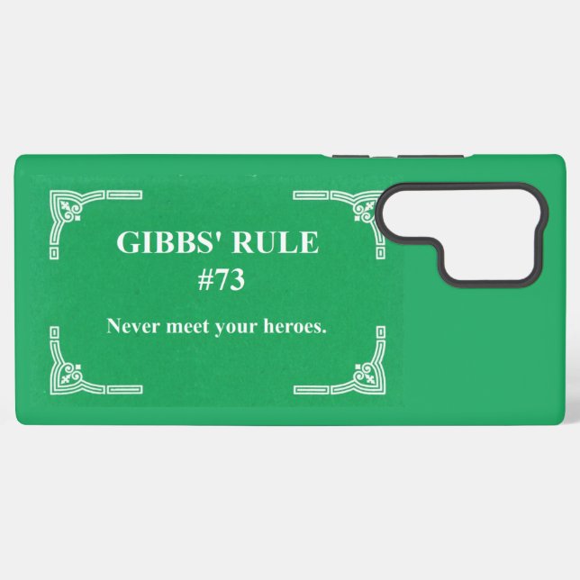 Funda Para Samsung Galaxy la regla 73 de Gibbs (Reverso Horizontal)