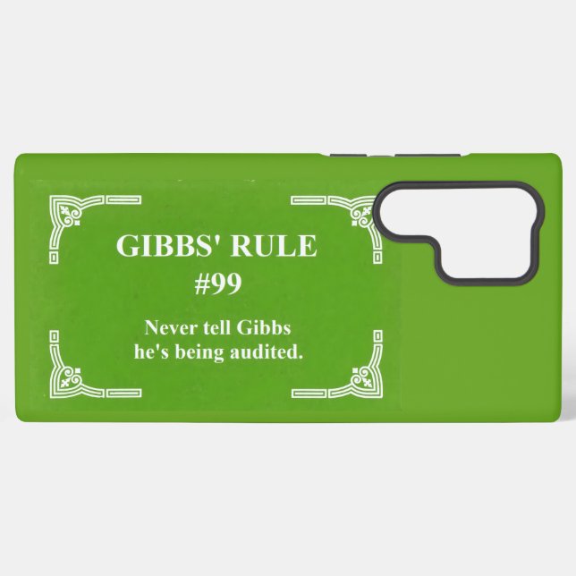 Funda Para Samsung Galaxy la regla 99 de Gibbs (Reverso Horizontal)