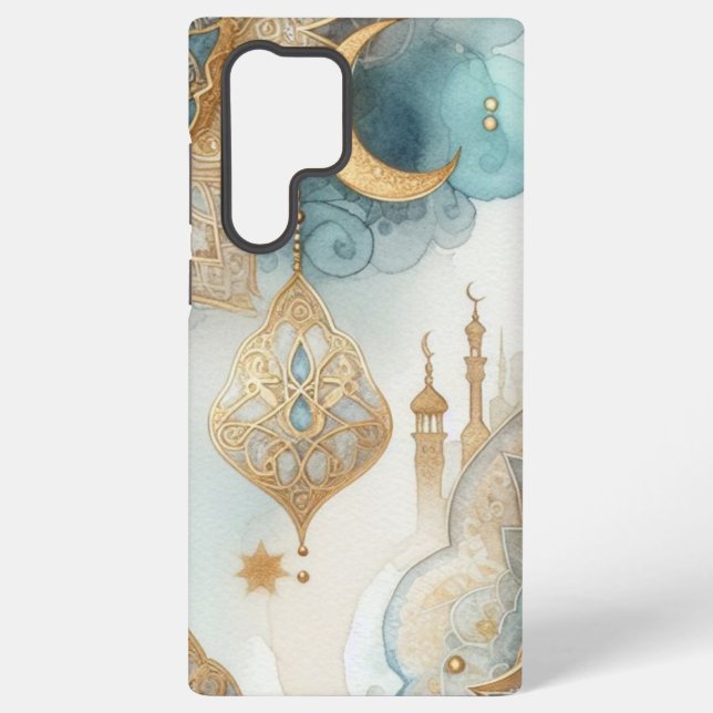 Funda Para Samsung Galaxy La Serenidad de la Mezquita Luz Luna para el Ramad (Reverso )