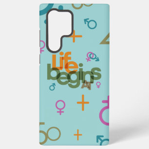 Funda Para Samsung Galaxy S22 Ultra La Vida Comienza En (Personaliza)