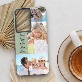 Funda Para Samsung Galaxy S21+ La vida de mamá es lo mejor de la vida 3 Collage d