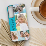 Funda Para Samsung Galaxy S22  La vida de mamá es lo mejor de la vida para la fot<br><div class="desc">Estuche de teléfono fotográfico personalizado con collage de fotos usando 4 de tus fotos favoritas. La cita de la mamá dice "la vida de la mamá es la mejor vida" que puedes editar si lo deseas. La plantilla fue diseñada para ajustarse al funda Samsung Galaxy S22 Plus; si elige un...</div>