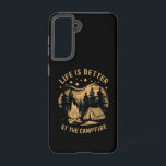 Funda Para Samsung Galaxy S21 La Vida Es Mejor En El Campamento Campbell Camper<br><div class="desc">La Vida Es Mejor En El Campamento Campbell Camper</div>