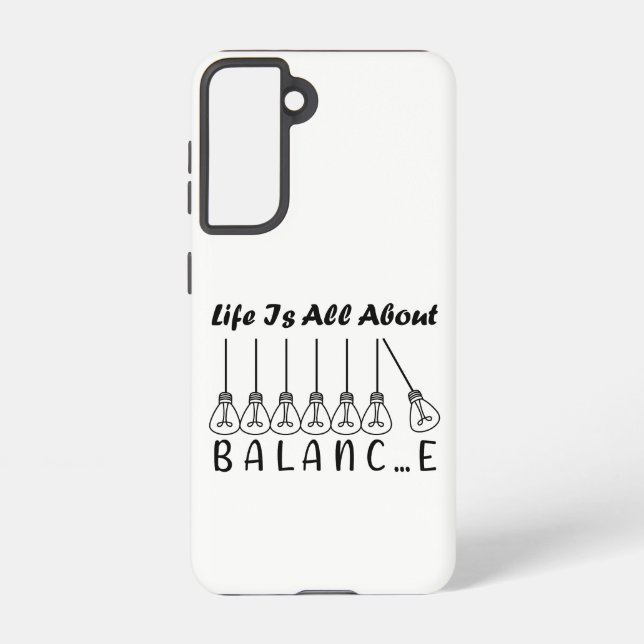 Funda Para Samsung Galaxy La vida se trata de inspiración de equilibrio y mo (Reverso )
