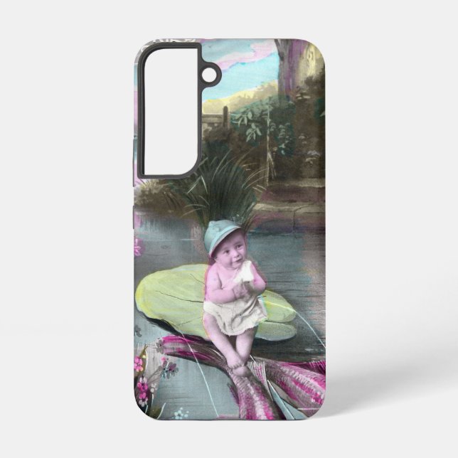 Funda Para Samsung Galaxy La vieja postal francesa del Día de los Inocentes (Reverso )