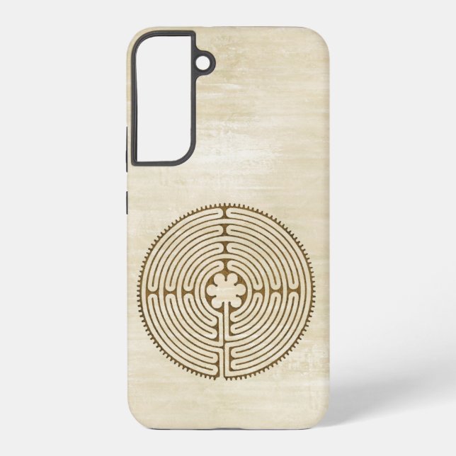Funda Para Samsung Galaxy Laberinto de Chartres - Símbolo espiritual Antigüe (Reverso )
