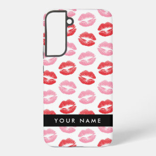 Funda Para Samsung Galaxy S22+ Labios Rojos, Labios Rosados, Beso, Tu Nombre, Per
