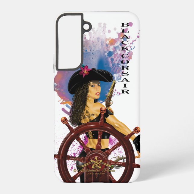 Funda Para Samsung Galaxy Lady Black Corsair (Reverso )