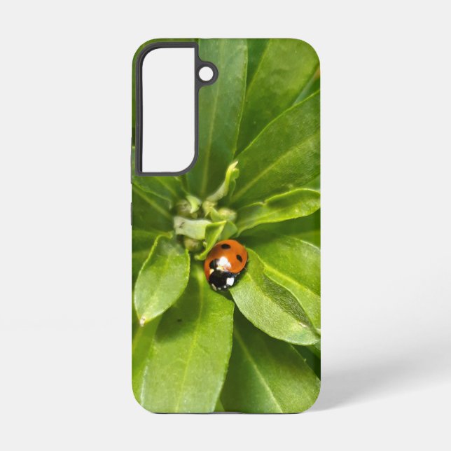 Funda Para Samsung Galaxy Ladybug en Flores (Reverso )