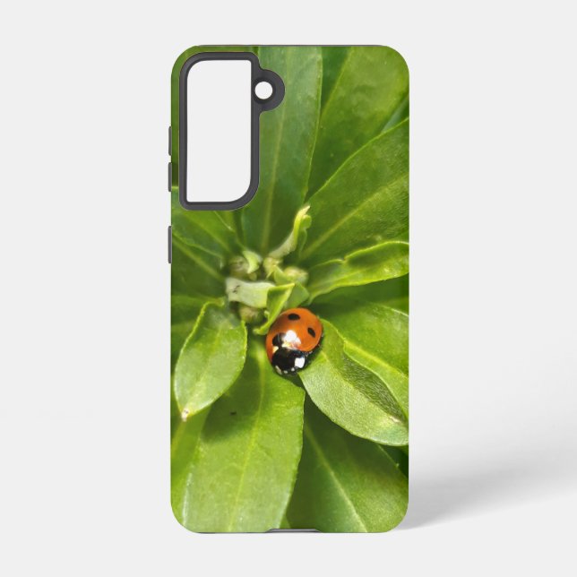 Funda Para Samsung Galaxy Ladybug en Flores (Reverso )