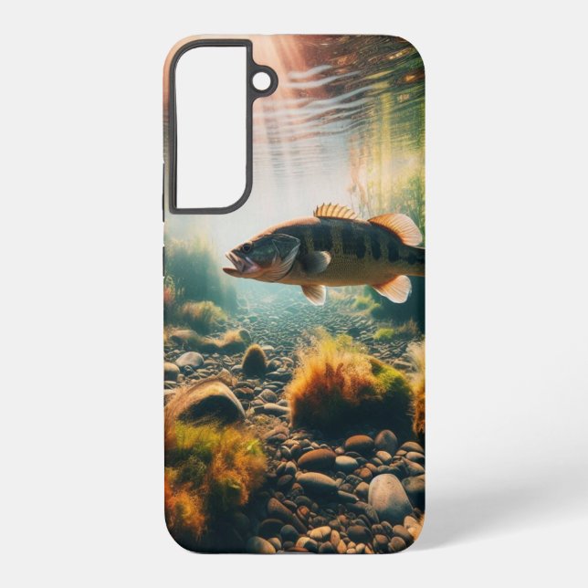Funda Para Samsung Galaxy Lámina de boca grande subacuosa (Reverso )
