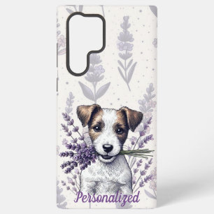 Funda Para Samsung Galaxy S22 Ultra Lavender Terrier Love