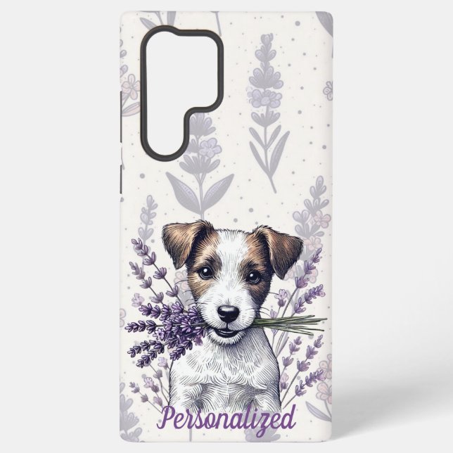 Funda Para Samsung Galaxy Lavender Terrier Love (Reverso )