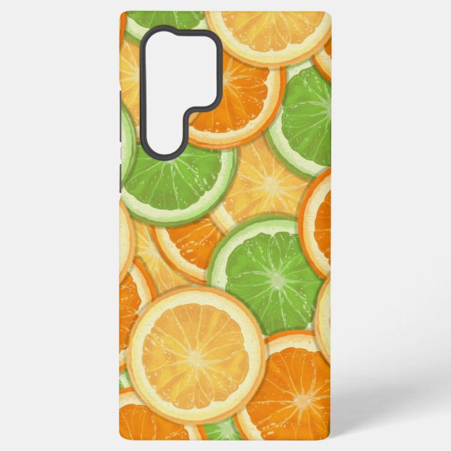 Funda Para Samsung Galaxy Lemones, extremidades y Naranjas (Reverso )