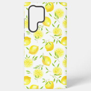 Funda Para Samsung Galaxy S22 Ultra Lemones y hojas