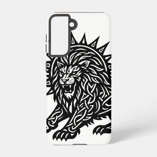 Funda Para Samsung Galaxy Leo Zodiaco Sol‑Melena León | BurnsInHell (Reverso )
