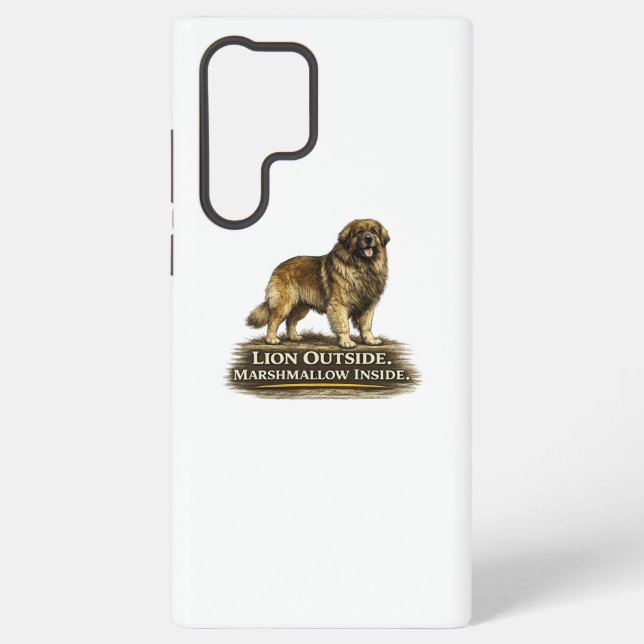 Funda Para Samsung Galaxy Leonberger - León fuera, malvavisco dentro (Reverso )