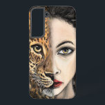 Funda Para Samsung Galaxy S22  Leopard Woman<br><div class="desc">Chica Leopard - Emotion - Original MIGNED Pintura Art - Elija / Añadir su texto único / nombre / color - Hacer su regalo especial - Redimensionar y mover o eliminar y agregar elementos / texto con la herramienta de personalización ! Pintura y diseño de MIGNED. Por favor, vea mis...</div>