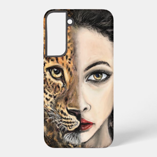 Funda Para Samsung Galaxy Leopard Woman (Reverso )