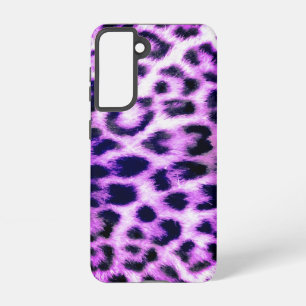 Funda Para Samsung Galaxy S21 Leopardo Cheetah Print Faux Fur rosa