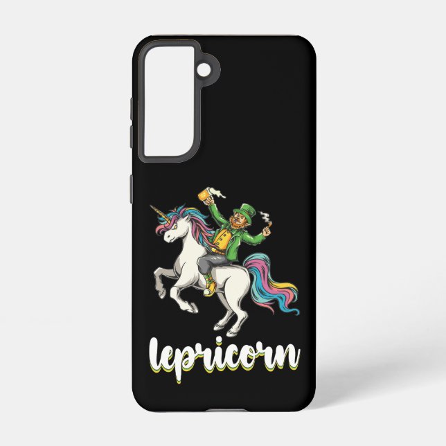 Funda Para Samsung Galaxy Lepricorn Leprechaun Unicorn San Patricio (Reverso )