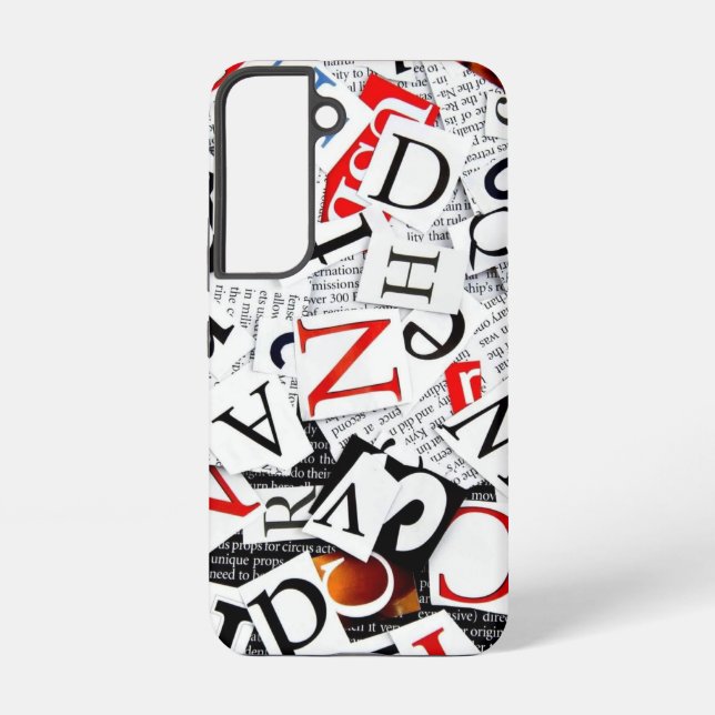 Funda Para Samsung Galaxy Letras (Reverso )