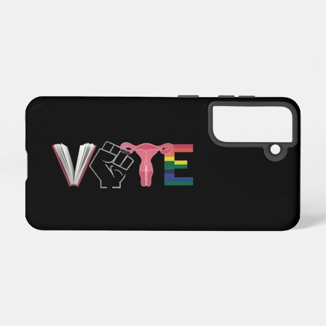 Funda Para Samsung Galaxy Libros prohibidos por los derechos de las mujeres  (Reverso Horizontal)
