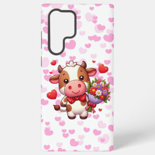 Funda Para Samsung Galaxy S22 Ultra Linda vaca del día de San Valentín