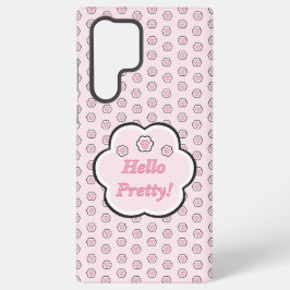 Funda Para Samsung Galaxy S22 Ultra Lindo Gato Rosa Pata Hola Bonito