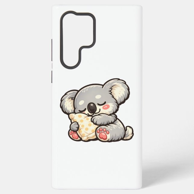 Funda Para Samsung Galaxy Lindo koala durmiendo con almohada (Reverso )