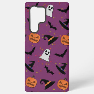 Funda Para Samsung Galaxy S22 Ultra Lindo patrón continuo de Halloween