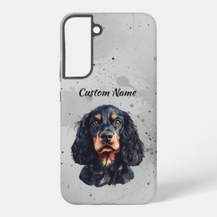 Funda Para Samsung Galaxy S22+ Lindo perro Springer Spaniel Nombre personalizado