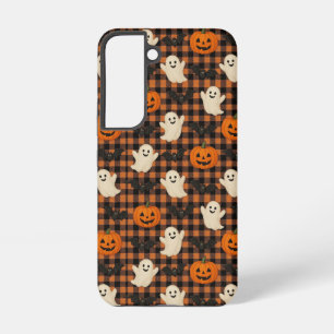 Funda Para Samsung Galaxy S22 Lindos, fantasmas de Halloween con murciélagos y c