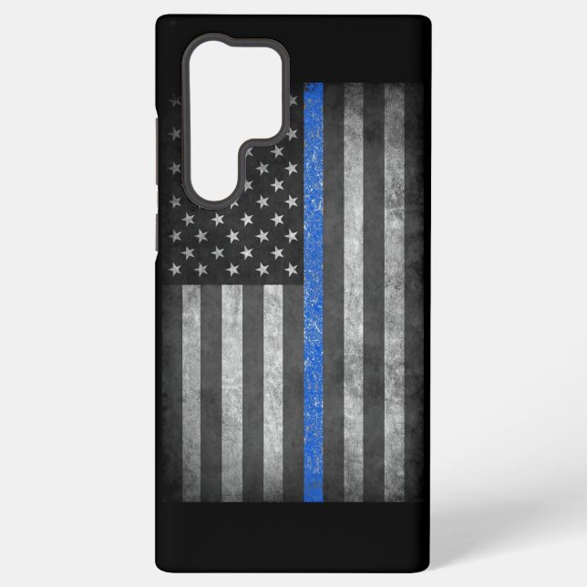 Funda Para Samsung Galaxy Línea Azul delgada (Reverso )