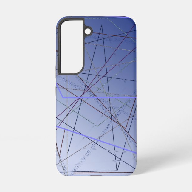 Funda Para Samsung Galaxy Líneas sobre líneas (Reverso )