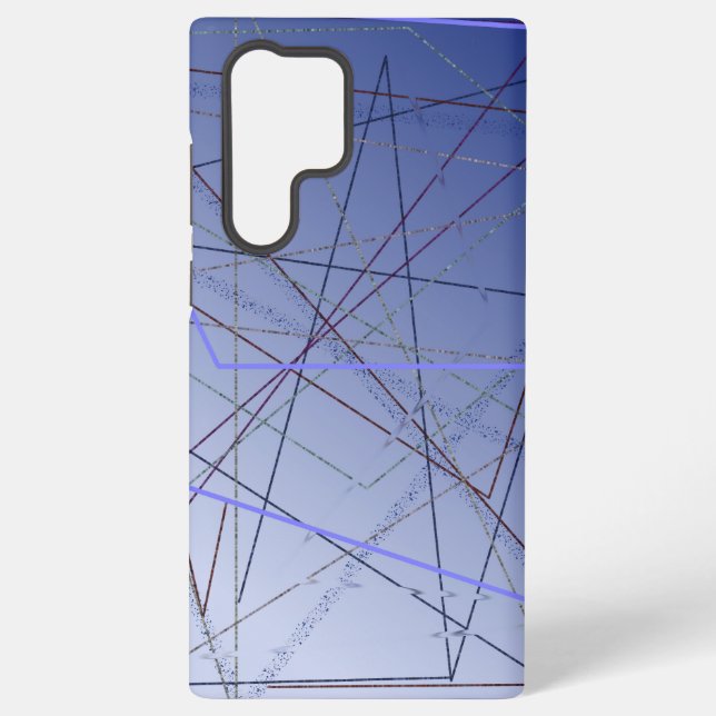 Funda Para Samsung Galaxy Líneas sobre líneas (Reverso )