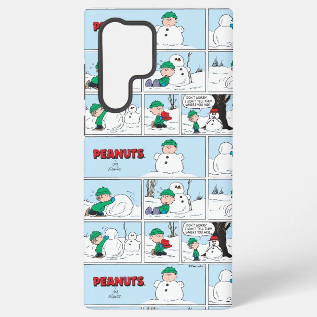 Funda Para Samsung Galaxy Linus Construye Un Hombre De Nieve (Reverso )