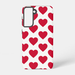 Funda Para Samsung Galaxy S21 Little Red Hearts