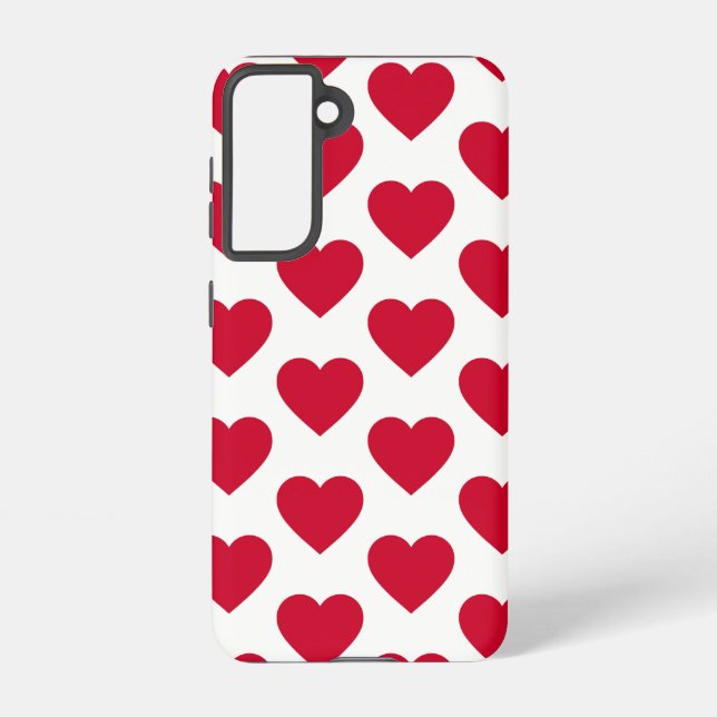 Funda Para Samsung Galaxy Little Red Hearts (Reverso )