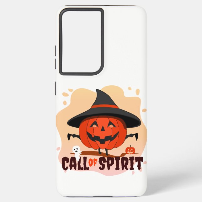 Funda Para Samsung Galaxy Llamado de Espíritu de Halloween (Reverso )