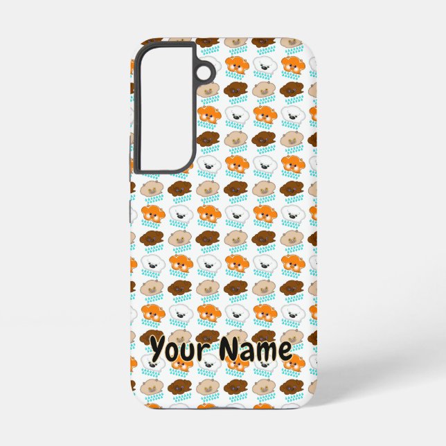Funda Para Samsung Galaxy Lluvia de gatos y perros - (Reverso )