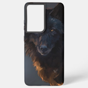Funda Para Samsung Galaxy S21 Ultra lobo negro