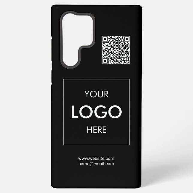 Funda Para Samsung Galaxy Logo Código QR Negro (Reverso )