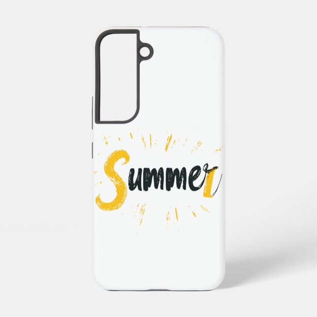 Funda Para Samsung Galaxy Logo de verano - Diseño de texto de verano (Reverso )
