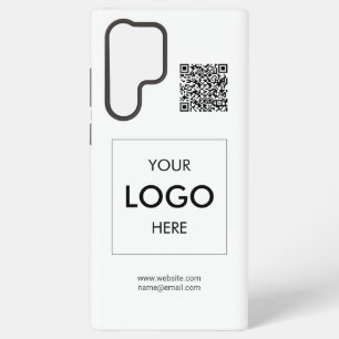 Funda Para Samsung Galaxy S22 Ultra Logo QR Code White Professional