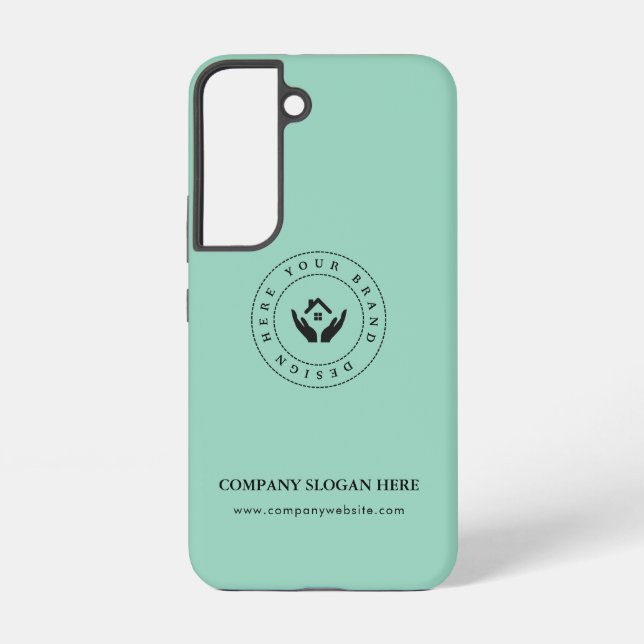 Funda Para Samsung Galaxy Logo y texto moderados estilo moderno (Reverso )