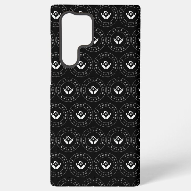 Funda Para Samsung Galaxy Logo y texto moderados estilo moderno (Reverso )