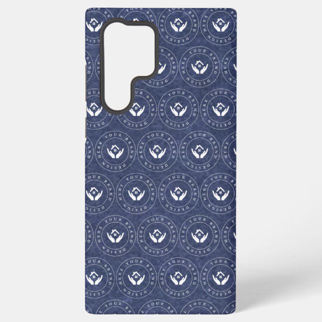 Funda Para Samsung Galaxy Logo y texto moderados estilo moderno (Reverso )