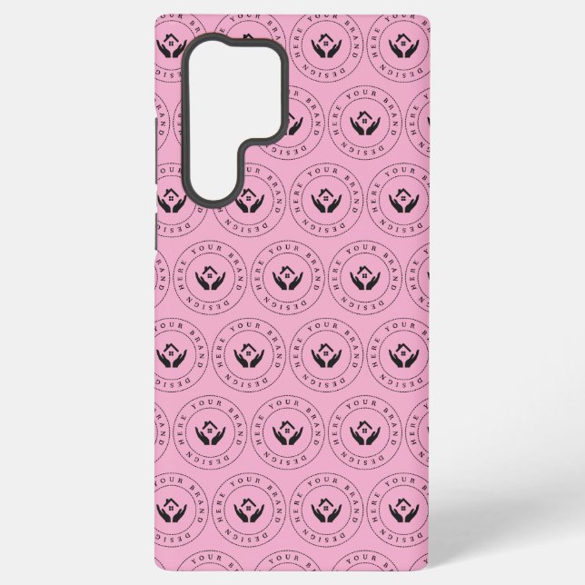 Funda Para Samsung Galaxy Logo y texto moderados estilo moderno (Reverso )